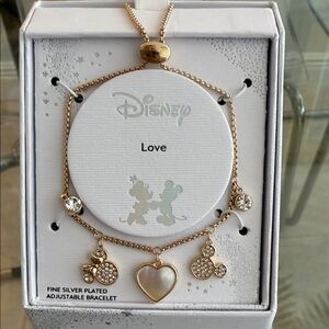 Disney Gold and Silver Charm Bracelet